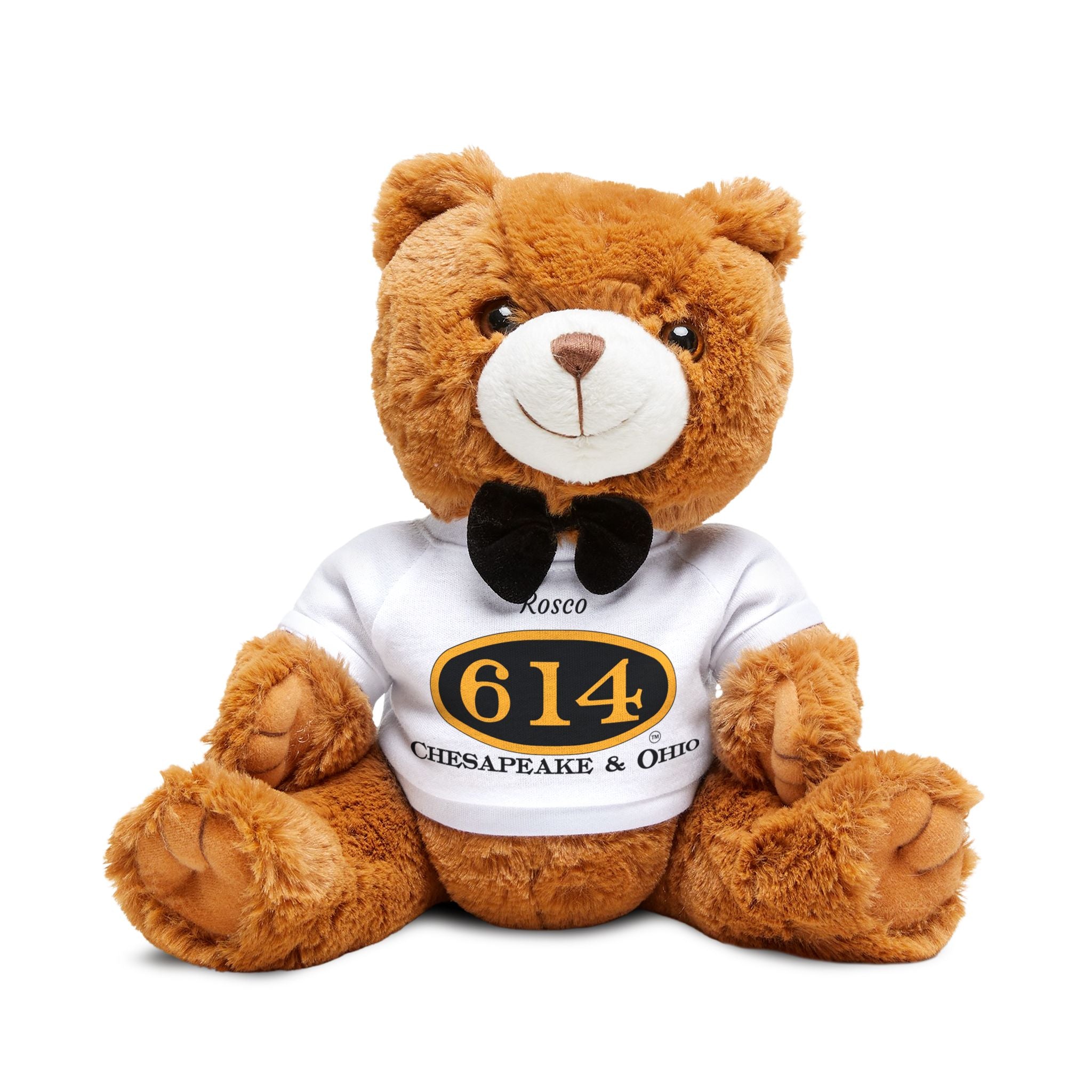 614 Rosco Teddy Bear with T-Shirt - Railroad Heritage Plushie