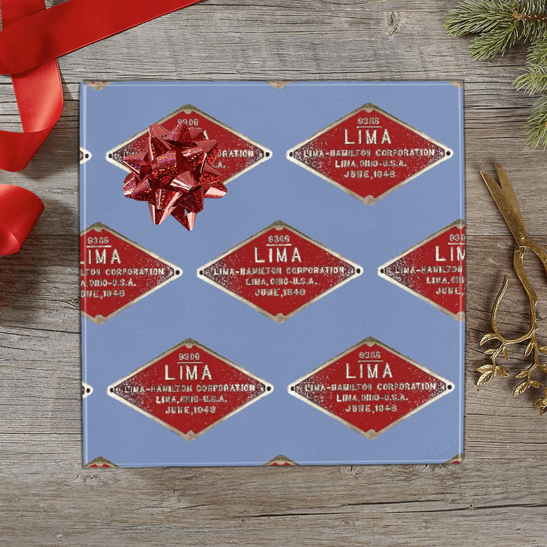 C&O 614 Builder's Plate Gift Wrapping Paper, 3-Roll Set