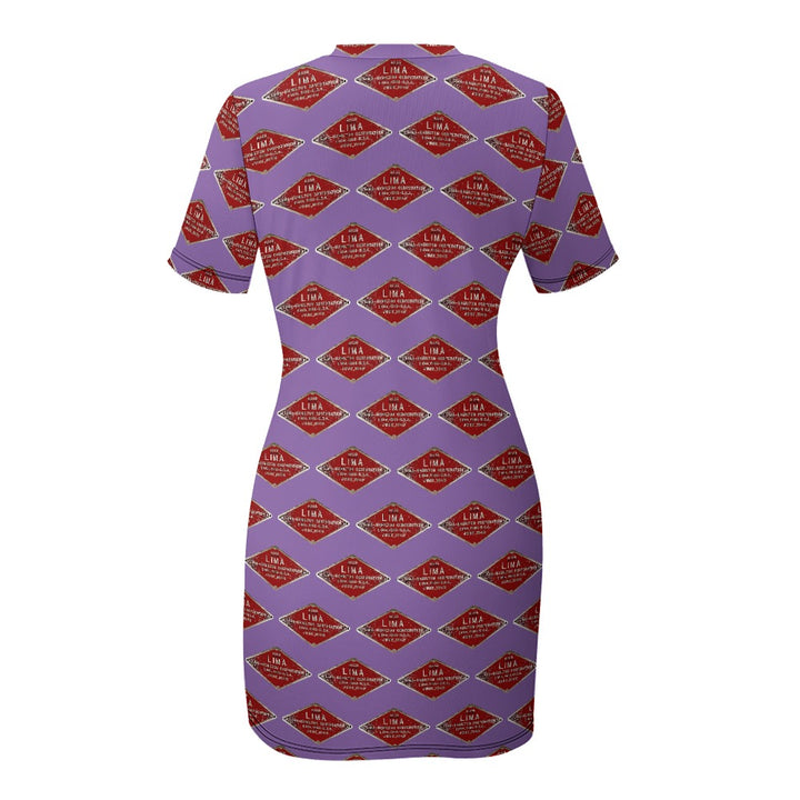 C&O 614 Builder's Plate Women's Short-Sleeve Crew Neck Dress