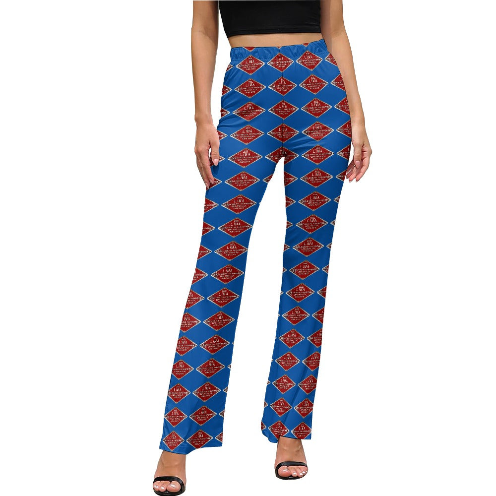 C&O 614 Builder's Plate Women's High-Waisted Flared Pants