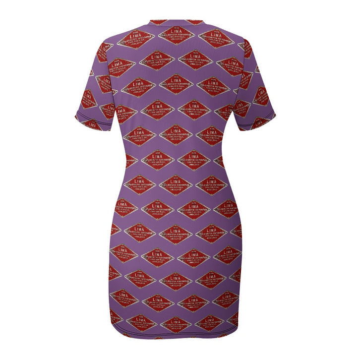 C&O 614 Builder's Plate Women's Short-Sleeve Crew Neck Dress