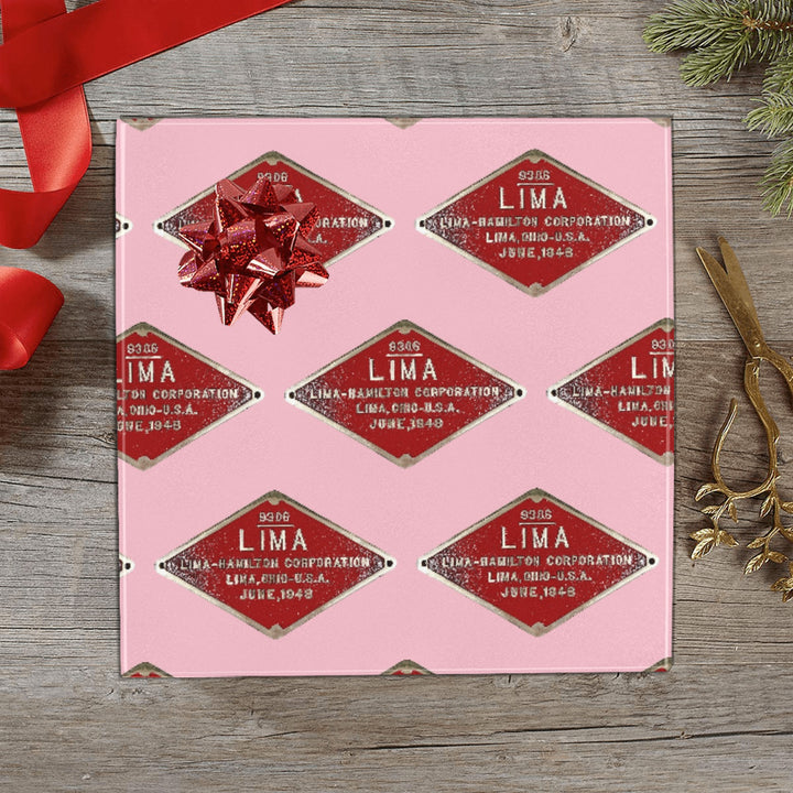 C&O 614 Builder's Plate Gift Wrapping Paper, 3-Roll Set