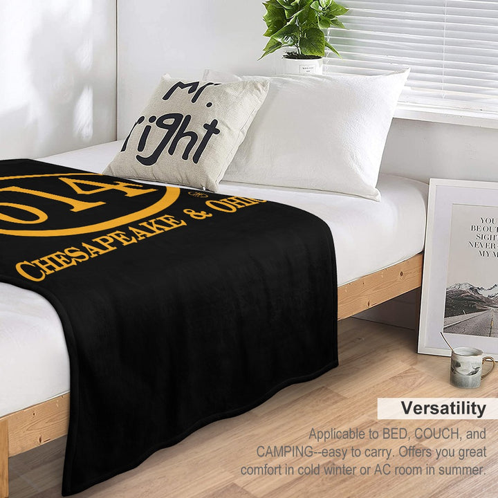 C&O 614 Flannel Blanket | 70 × 80 in