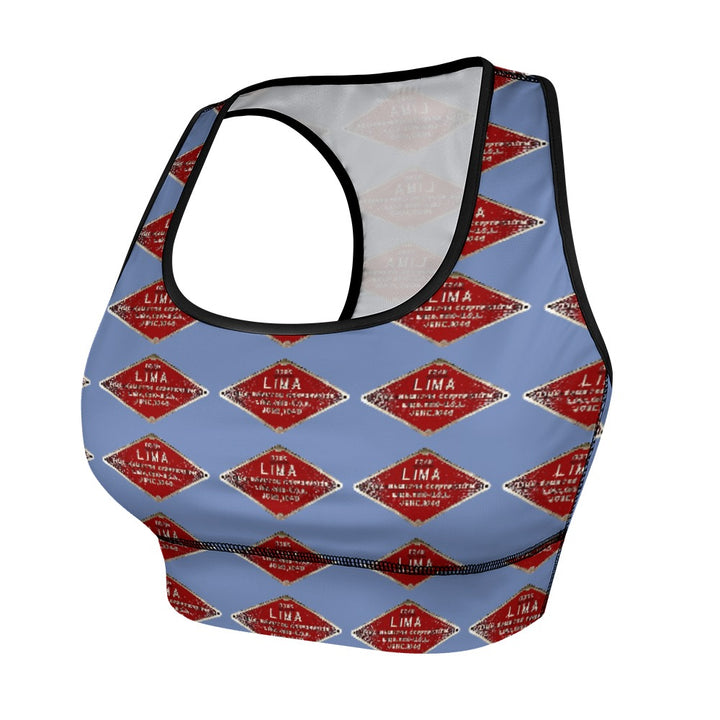 C&O 614 Builder's Plate Women's Yoga Top & Shorts Set