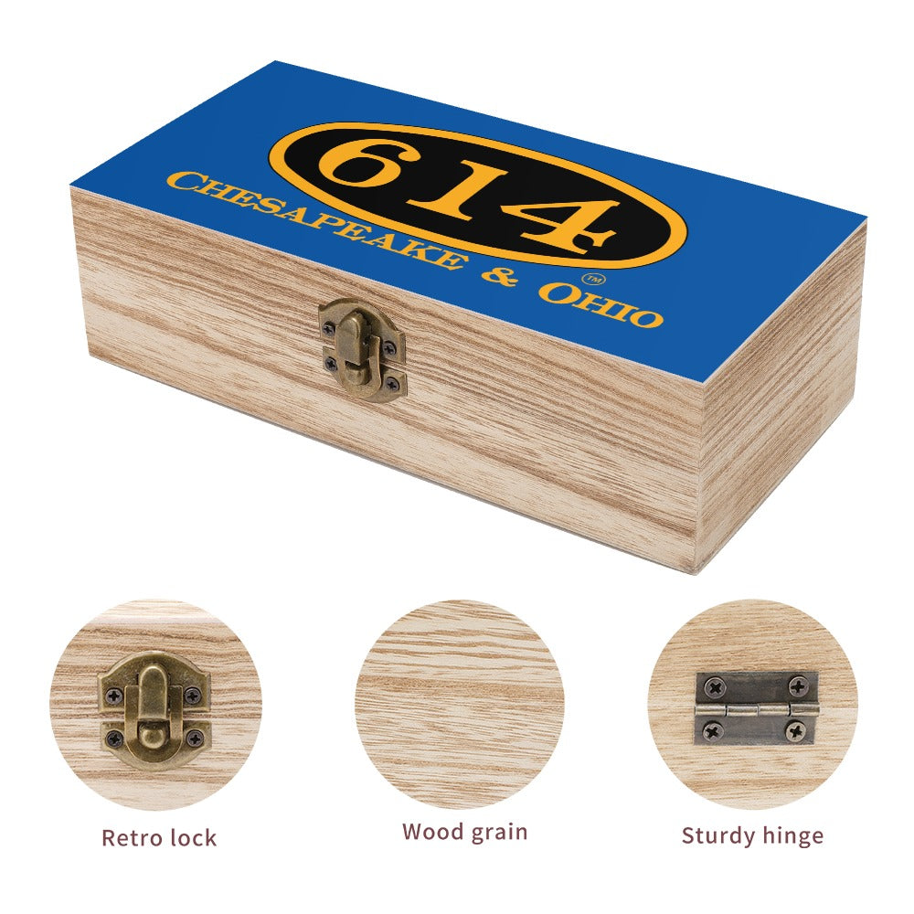 C&O 614 Wooden Keepsake Storage Box | Paulownia Wood