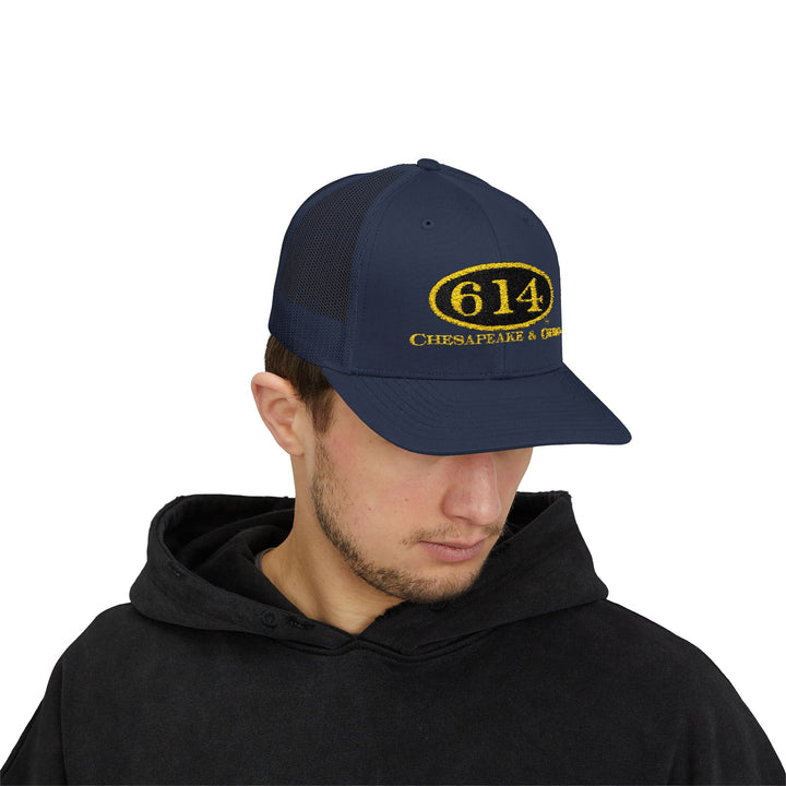 C&O 614 Embroidered Snapback Trucker Cap