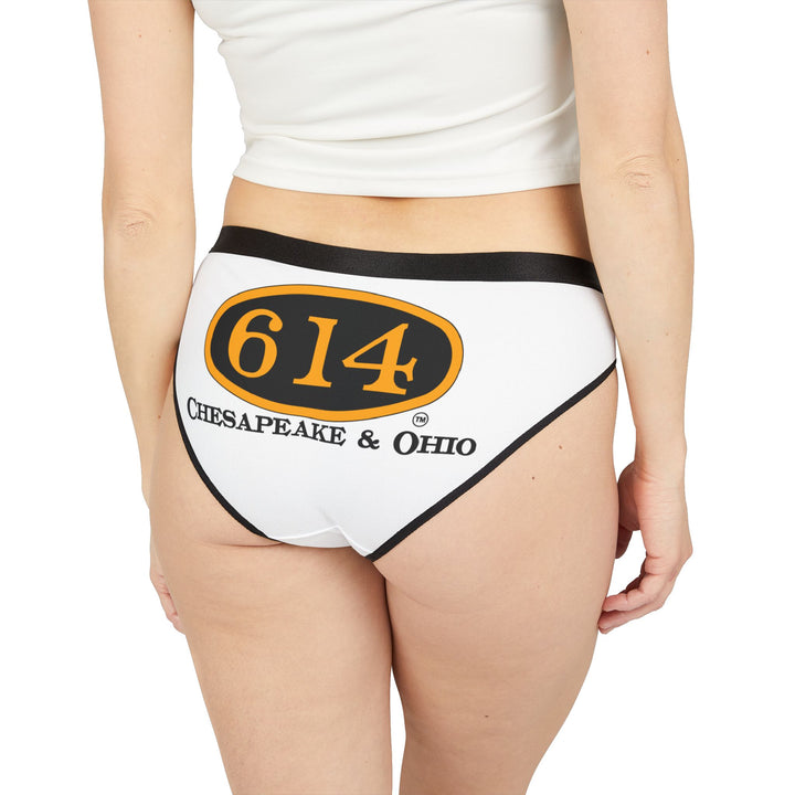 C&O 614 Chesapeake & Ohio Logo Women's Bikini Briefs — WHITE