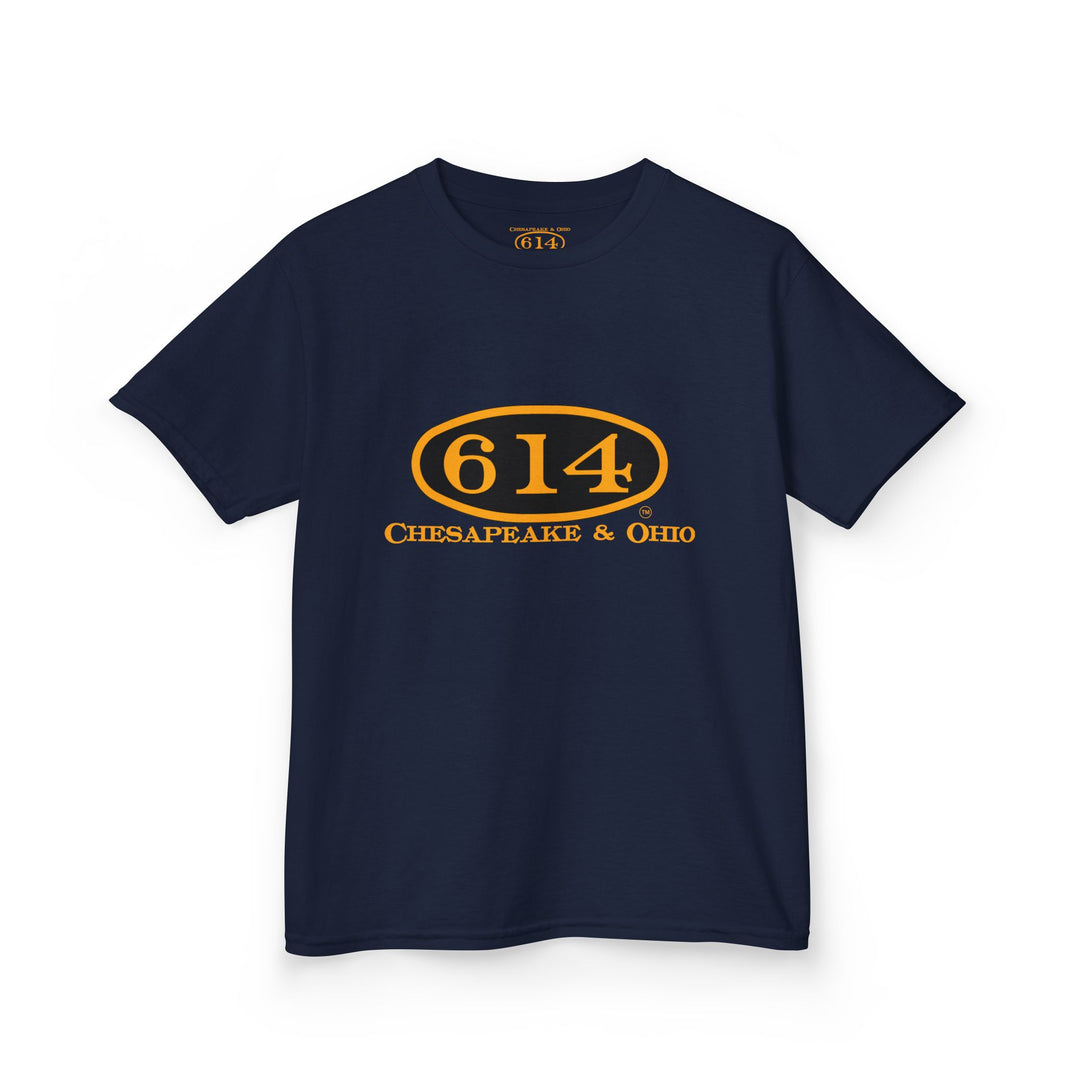 Kids Tee with C&O 614 Number Plate and Custom Artwork