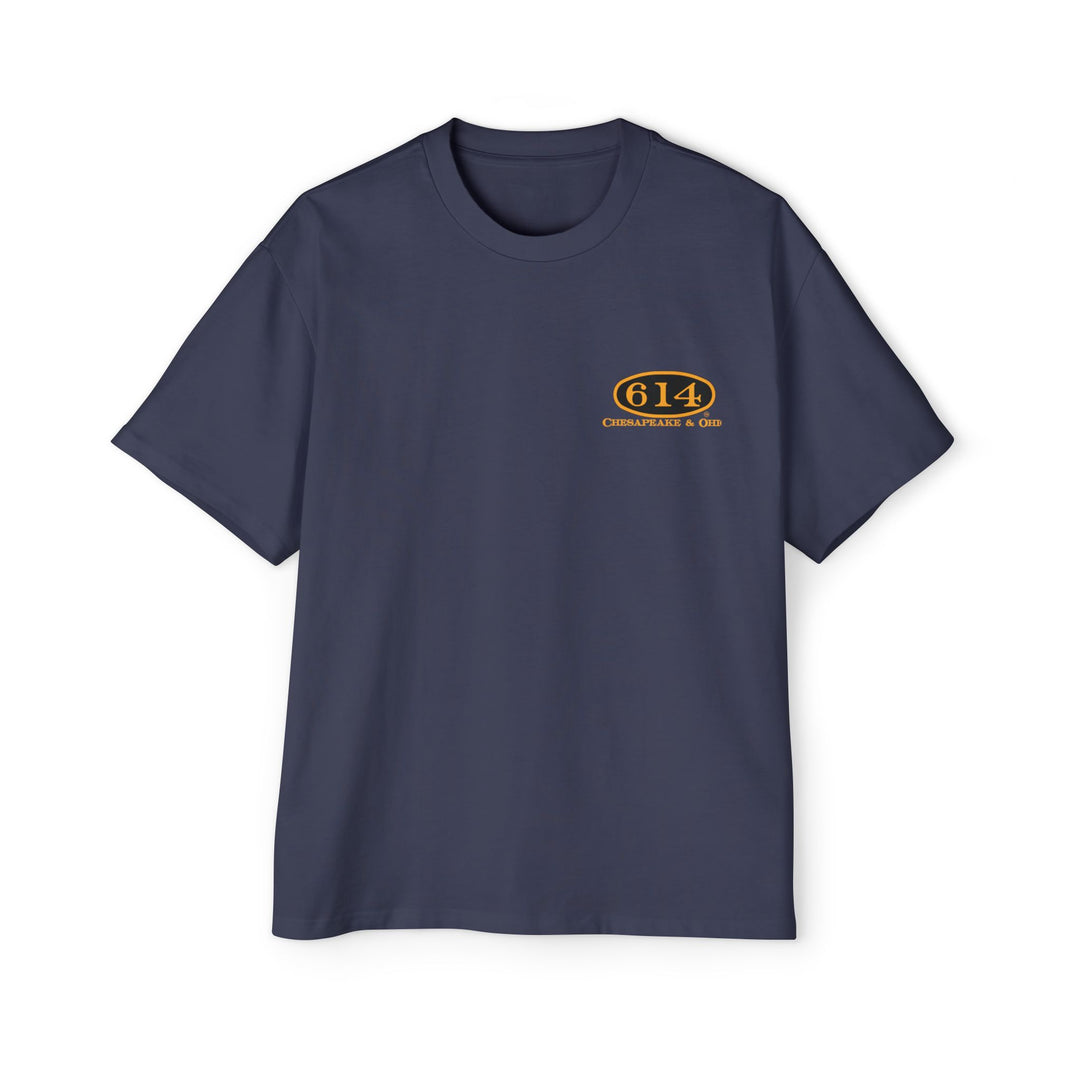 614 "Number Plate" Men's Heavy Oversized Tee