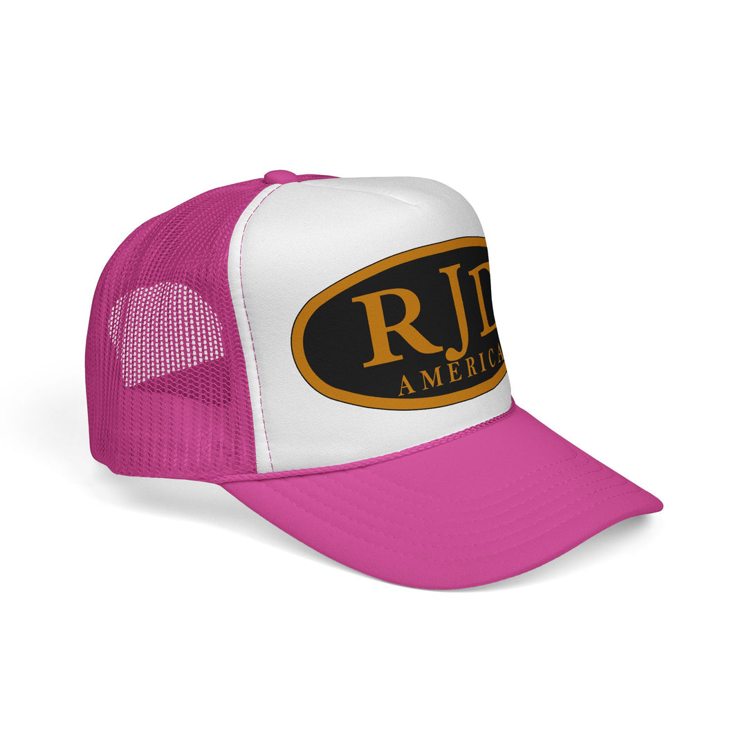RJD America Retro Oval Logo Mesh Trucker Cap