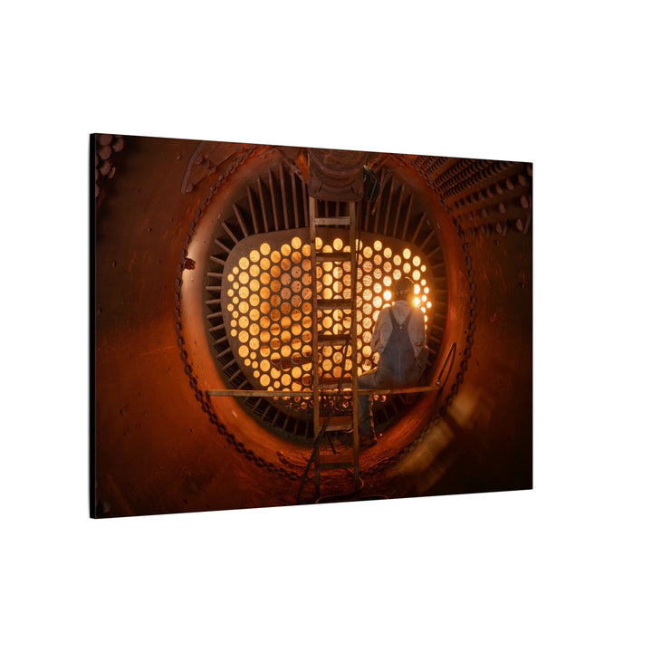 C&O 614 Firebox Canvas Wall Art