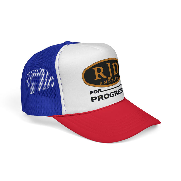 RJD America "For Progress" Trucker Cap — Mesh Snapback