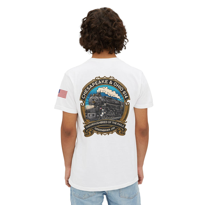 614 "Thoroughbred of the Rails" Unisex Garment-Dyed Pocket T-Shirt