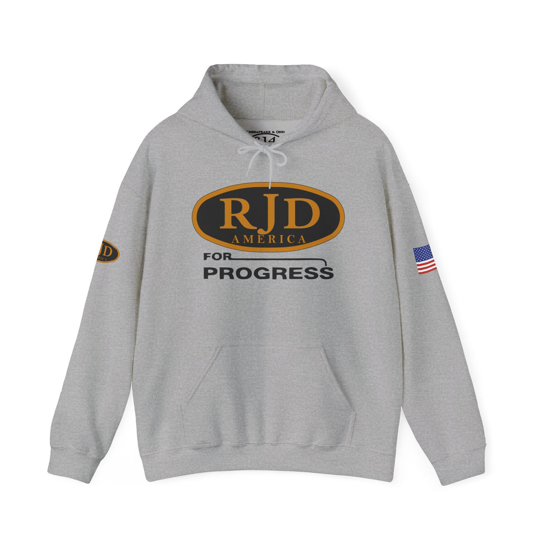 "RJD America for Progress" Hoodie — C&O 614 / RJD Logo on Back