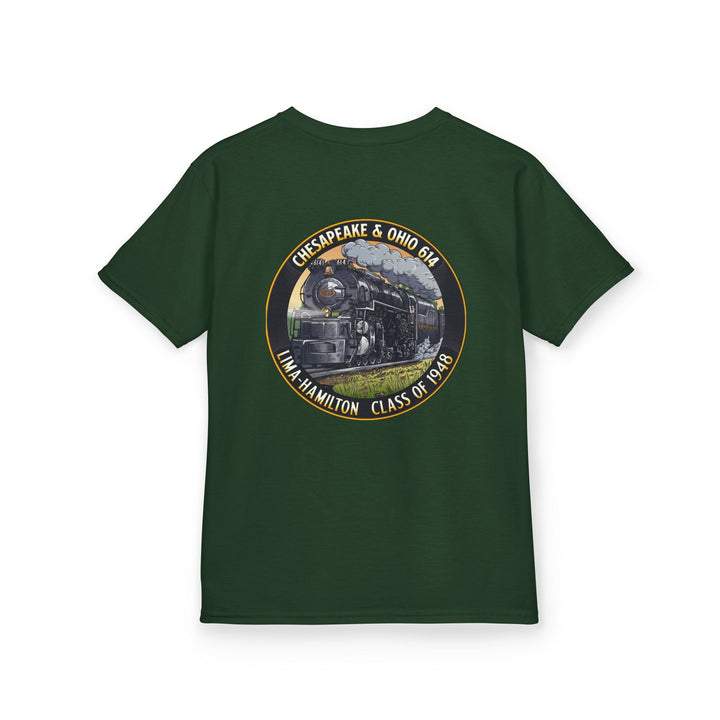 Kids Tee with C&O 614 Number Plate and Custom Artwork