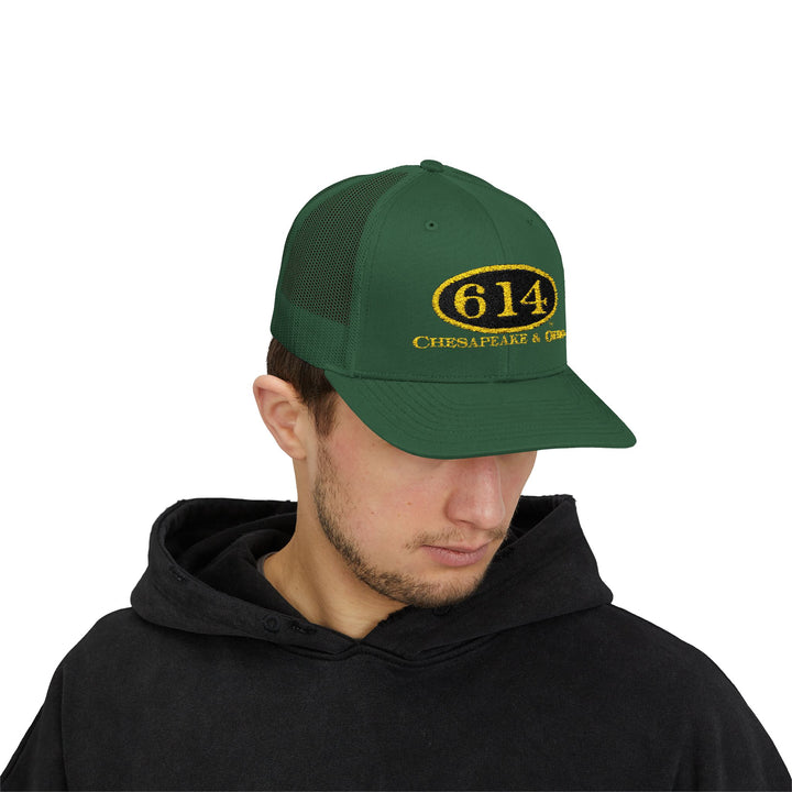 C&O 614 Embroidered Snapback Trucker Cap