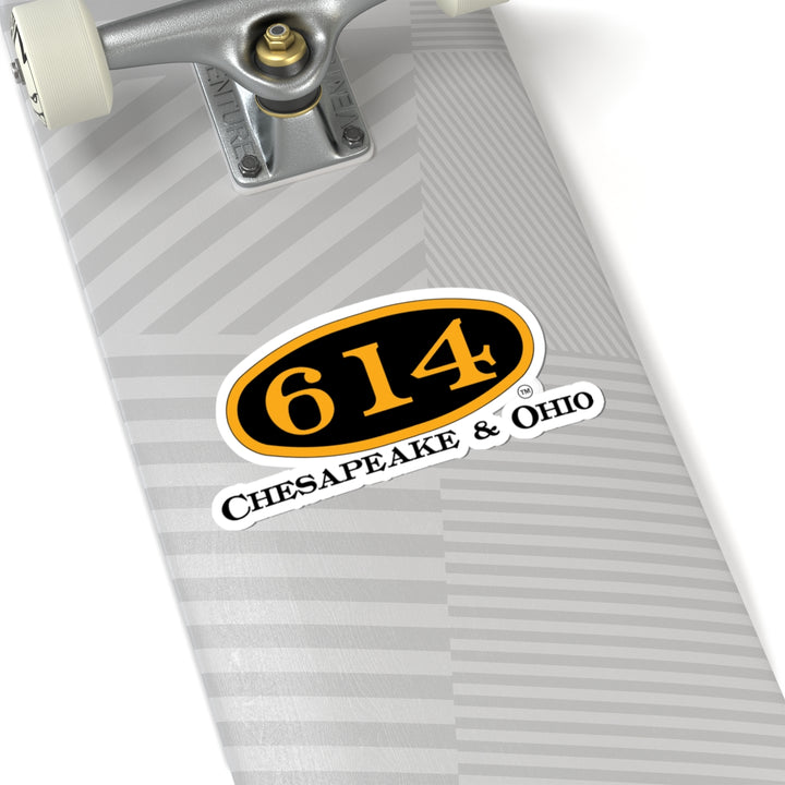 C&O 614 Oval Sticker — Kiss-Cut Decal