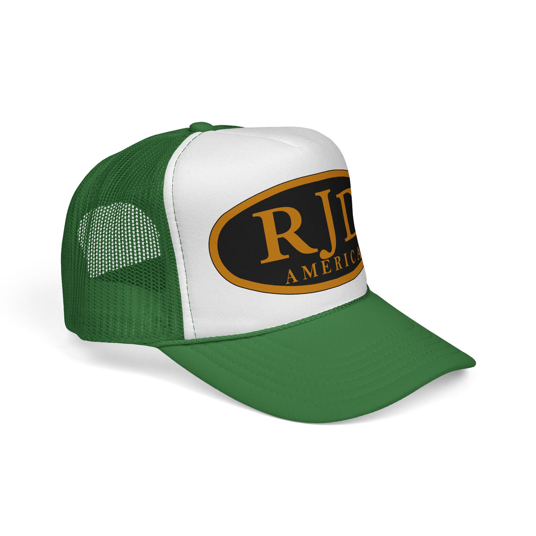 RJD America Retro Oval Logo Mesh Trucker Cap