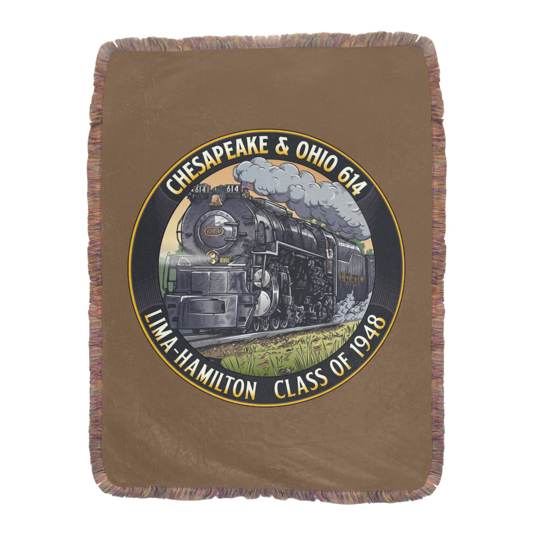 C&O 614 Class of 1948 Fringe Blanket | 60 × 80 in