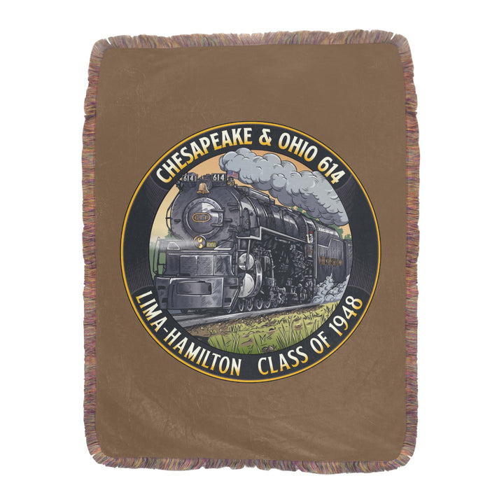 C&O 614 Class of 1948 Fringe Blanket | 60 × 80 in