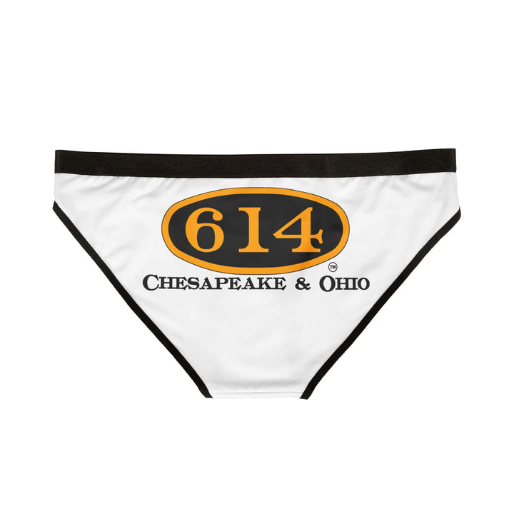 C&O 614 Chesapeake & Ohio Logo Women's Bikini Briefs — WHITE
