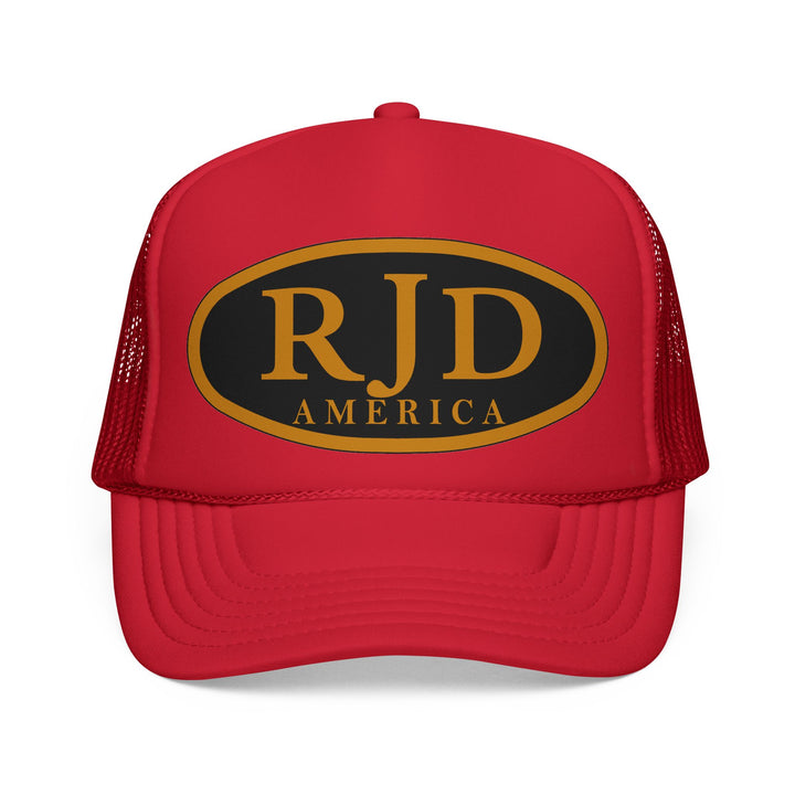 RJD America Retro Oval Logo Mesh Trucker Cap