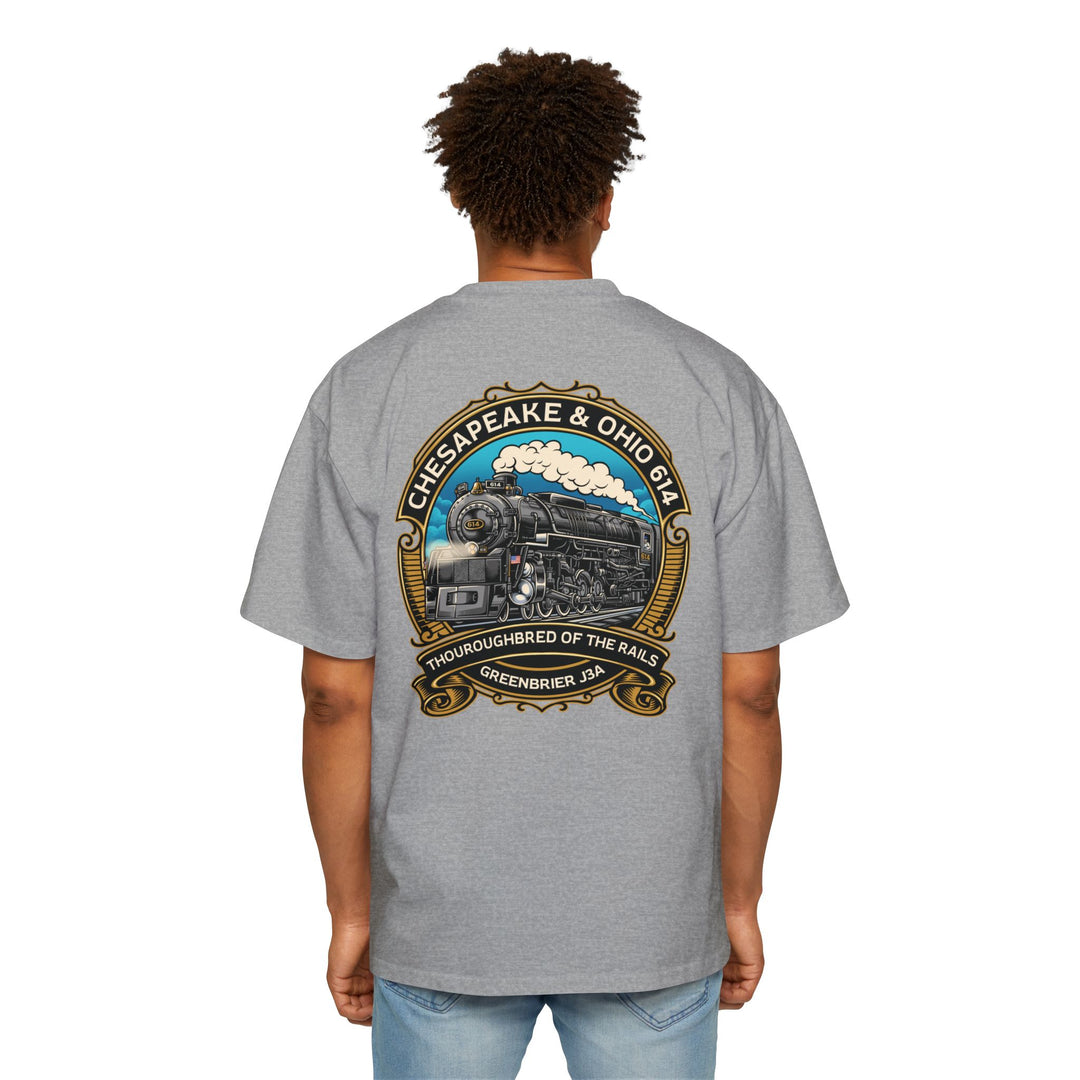 614 "Thoroughbred of The Rails" Men's Heavy Oversized Tee