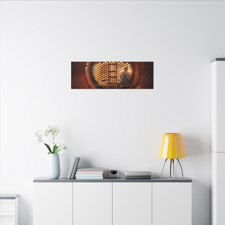 C&O 614 Firebox Canvas Wall Art