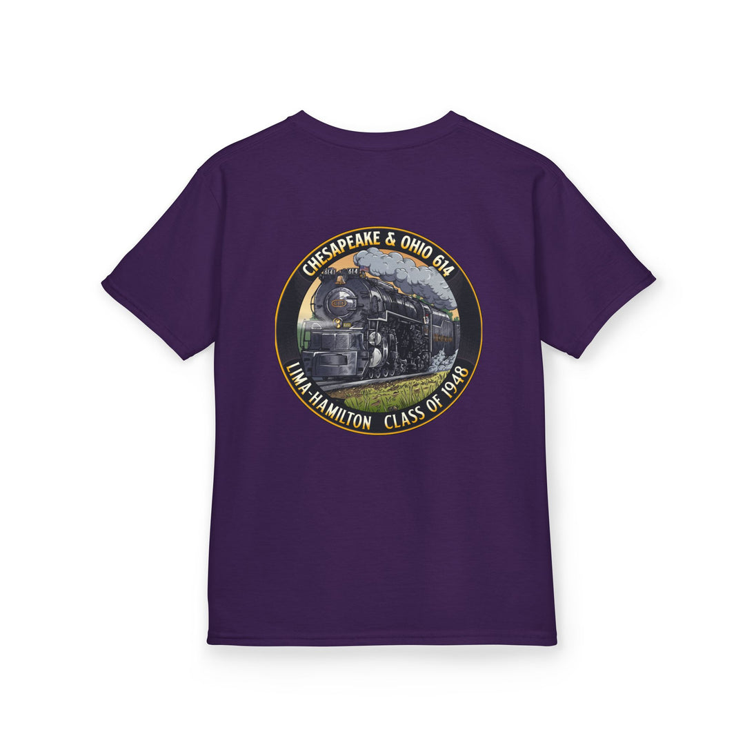 Kids Tee with C&O 614 Number Plate and Custom Artwork