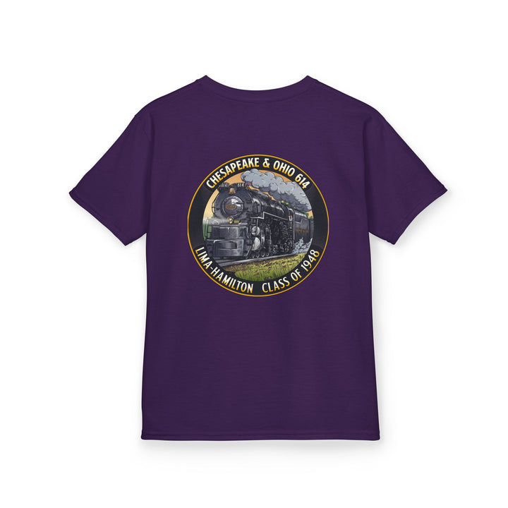 Kids Tee with C&O 614 Number Plate and Custom Artwork