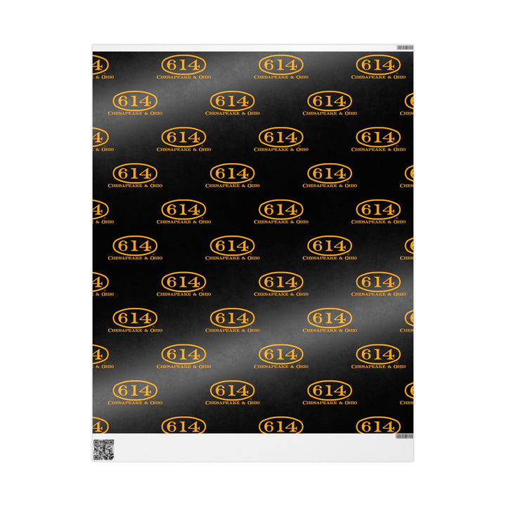 C&O 614 Wrapping Paper - Premium Railroad Heritage Gift Wrap