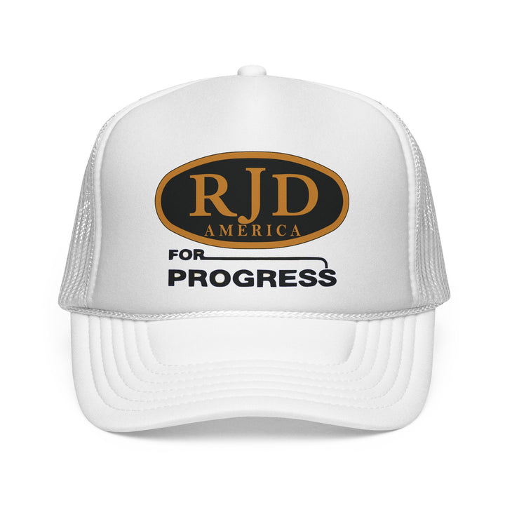 RJD America "For Progress" Trucker Cap — Mesh Snapback