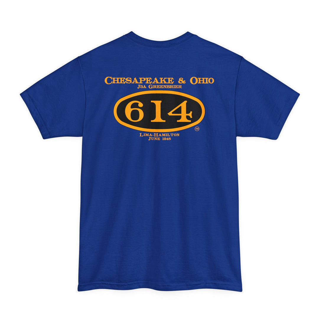 C&O 614 Big and Tall Size T-Shirt with number plate