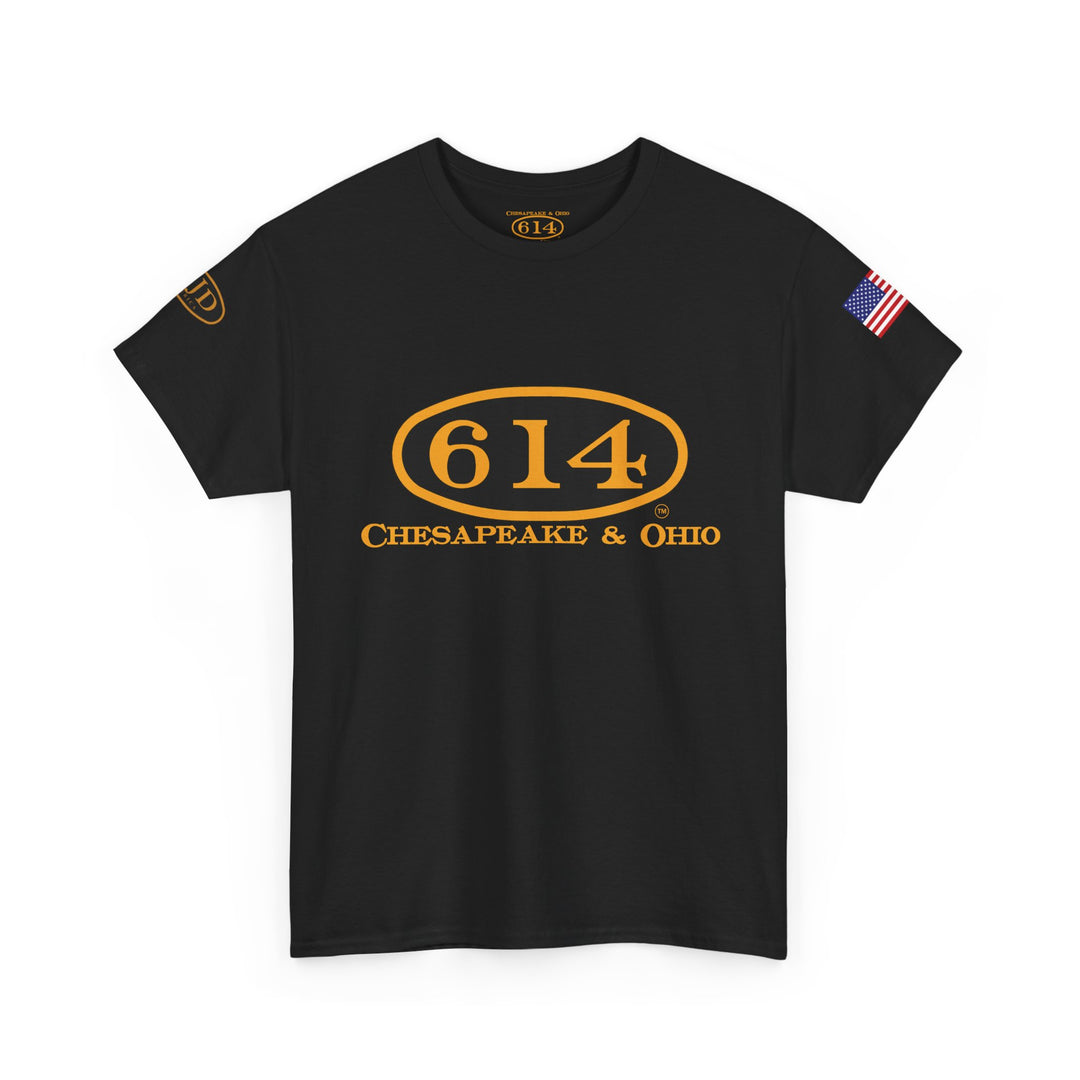 C&O 614 Steam Locomotive T‑Shirt — Thoroughbred Custom Artwork Design