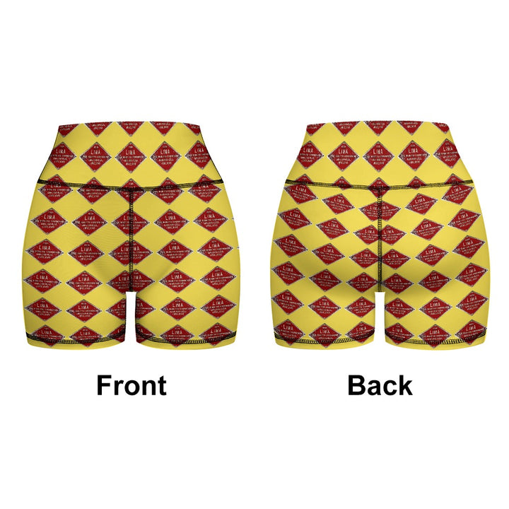 C&O 614 Builder's Plate Women's Yoga Top & Shorts Set