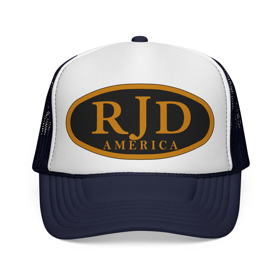 RJD America Retro Oval Logo Mesh Trucker Cap