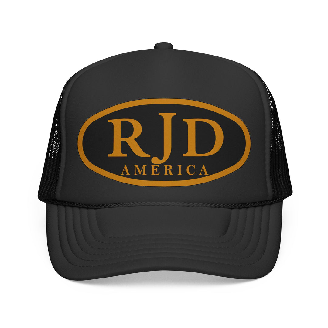 RJD America Retro Oval Logo Mesh Trucker Cap
