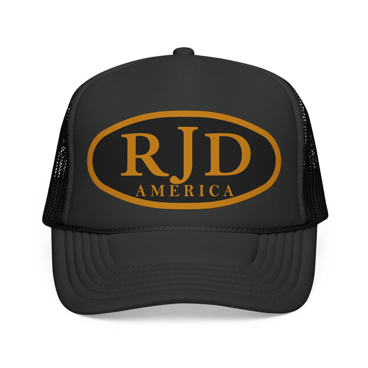 RJD America Retro Oval Logo Mesh Trucker Cap