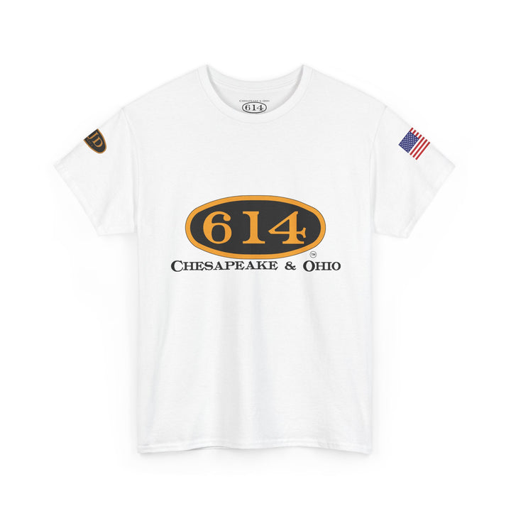 C&O 614 Steam Locomotive T‑Shirt — Thoroughbred Custom Artwork Design
