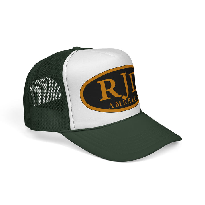RJD America Retro Oval Logo Mesh Trucker Cap