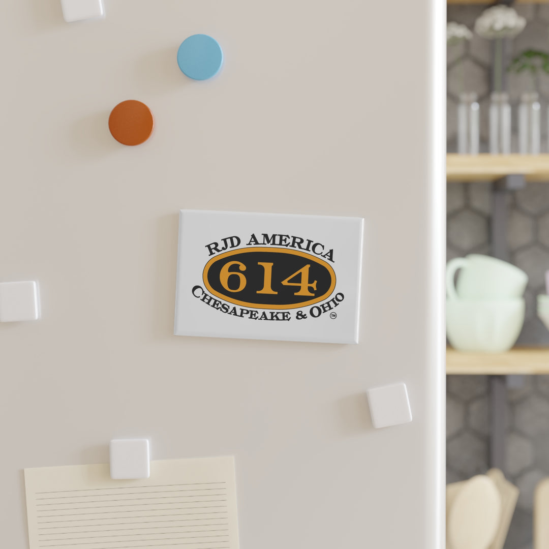 C&O 614 / RJD America Oval Rectangle MagnetChesapeake & Ohio Railroad Souvenir