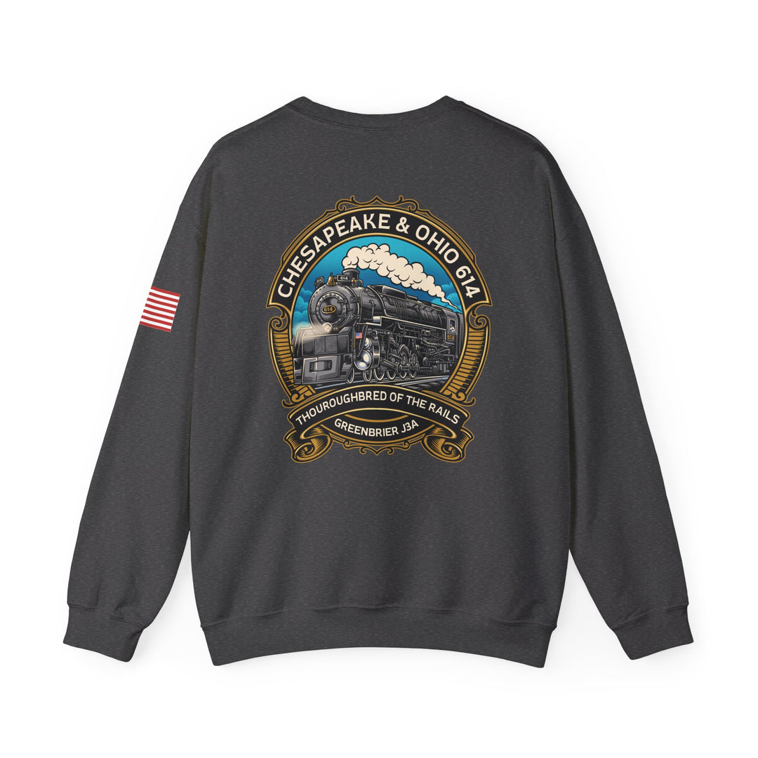 614 "Thoroughbred of The Rails" Heavy Blend™ Crewneck Sweatshirt