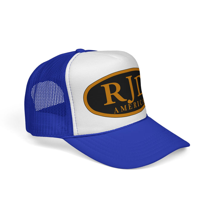 RJD America Retro Oval Logo Mesh Trucker Cap