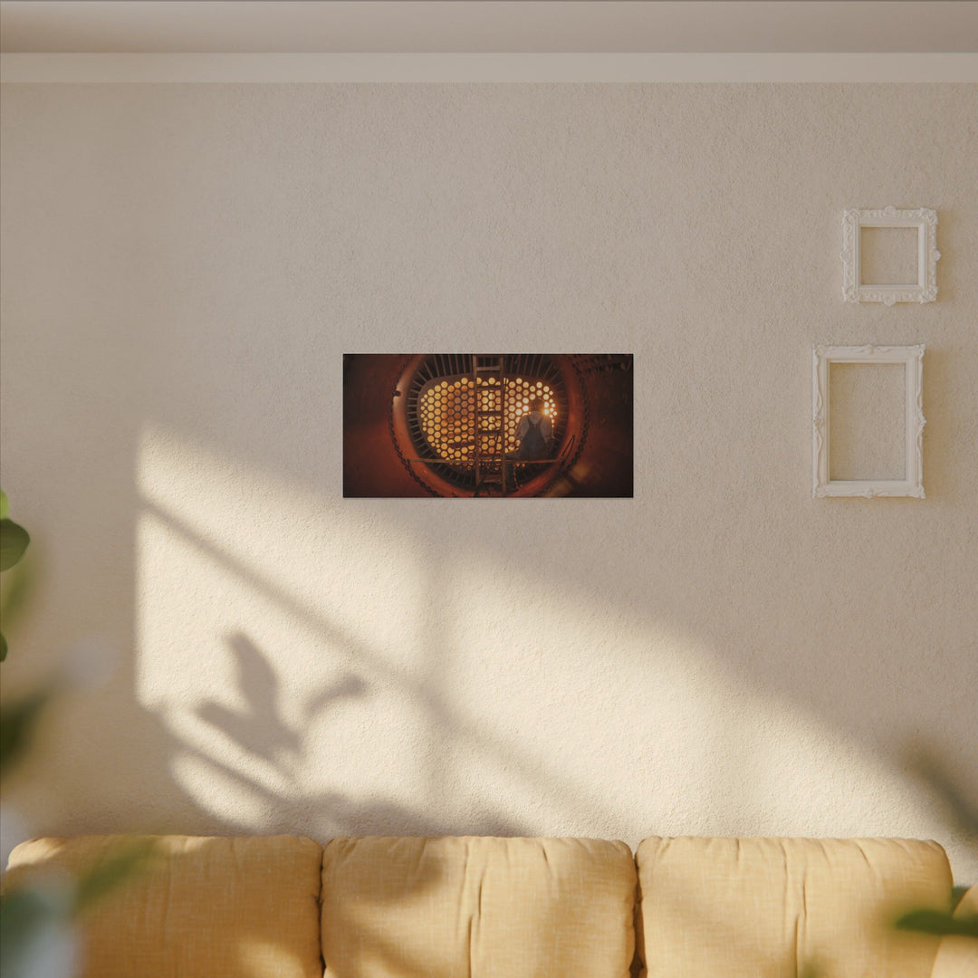 C&O 614 Firebox Canvas Wall Art