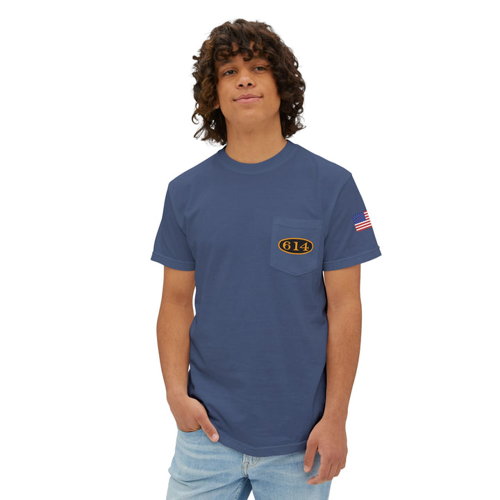 614 "Thoroughbred of the Rails" Unisex Garment-Dyed Pocket T-Shirt