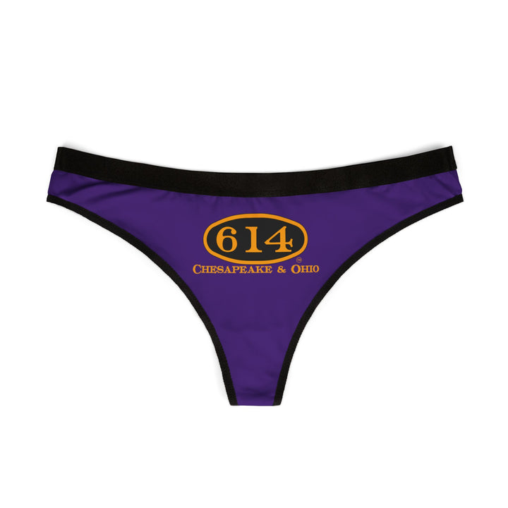C&O 614 Women's Thong - Purple - Railroad Heritage Underwear