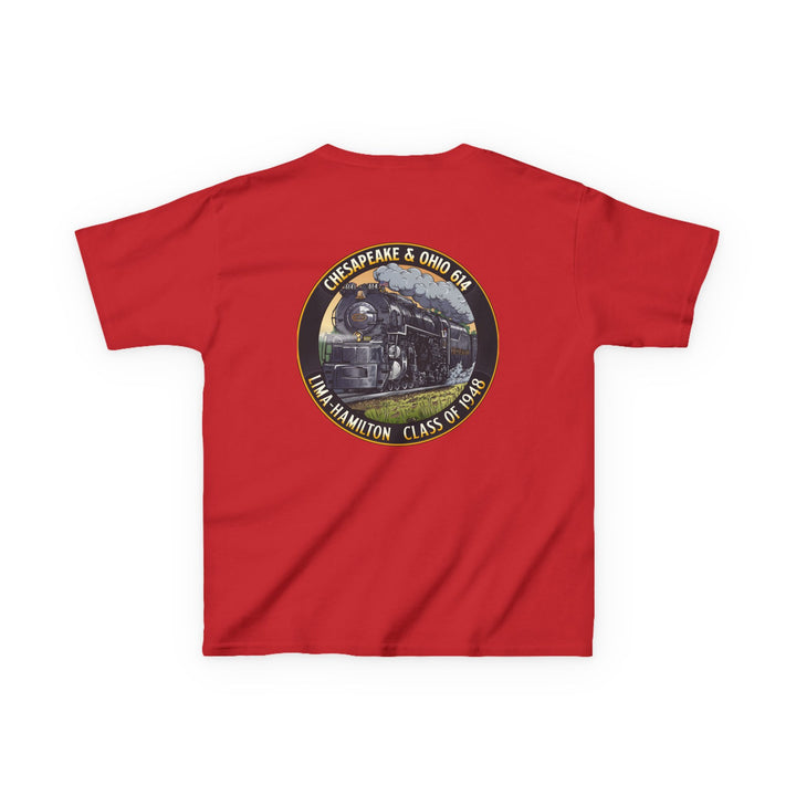 Kids Tee with C&O 614 Number Plate and Custom Artwork