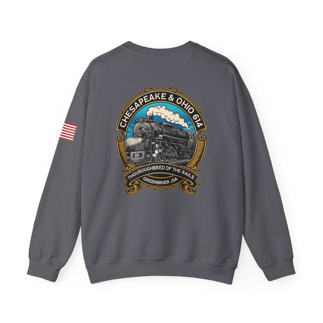 614 "Thoroughbred of The Rails" Heavy Blend™ Crewneck Sweatshirt