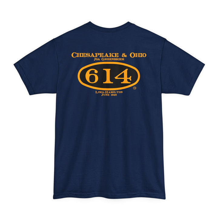 C&O 614 Big and Tall Size T-Shirt with number plate