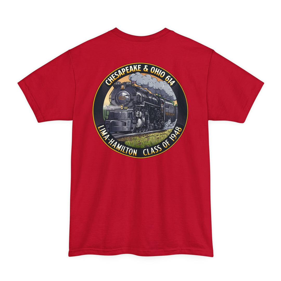 C&O 614 / RJD America - Big and Tall Size T-Shirt  with custom artwork on back